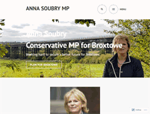 Tablet Screenshot of annasoubry.org.uk